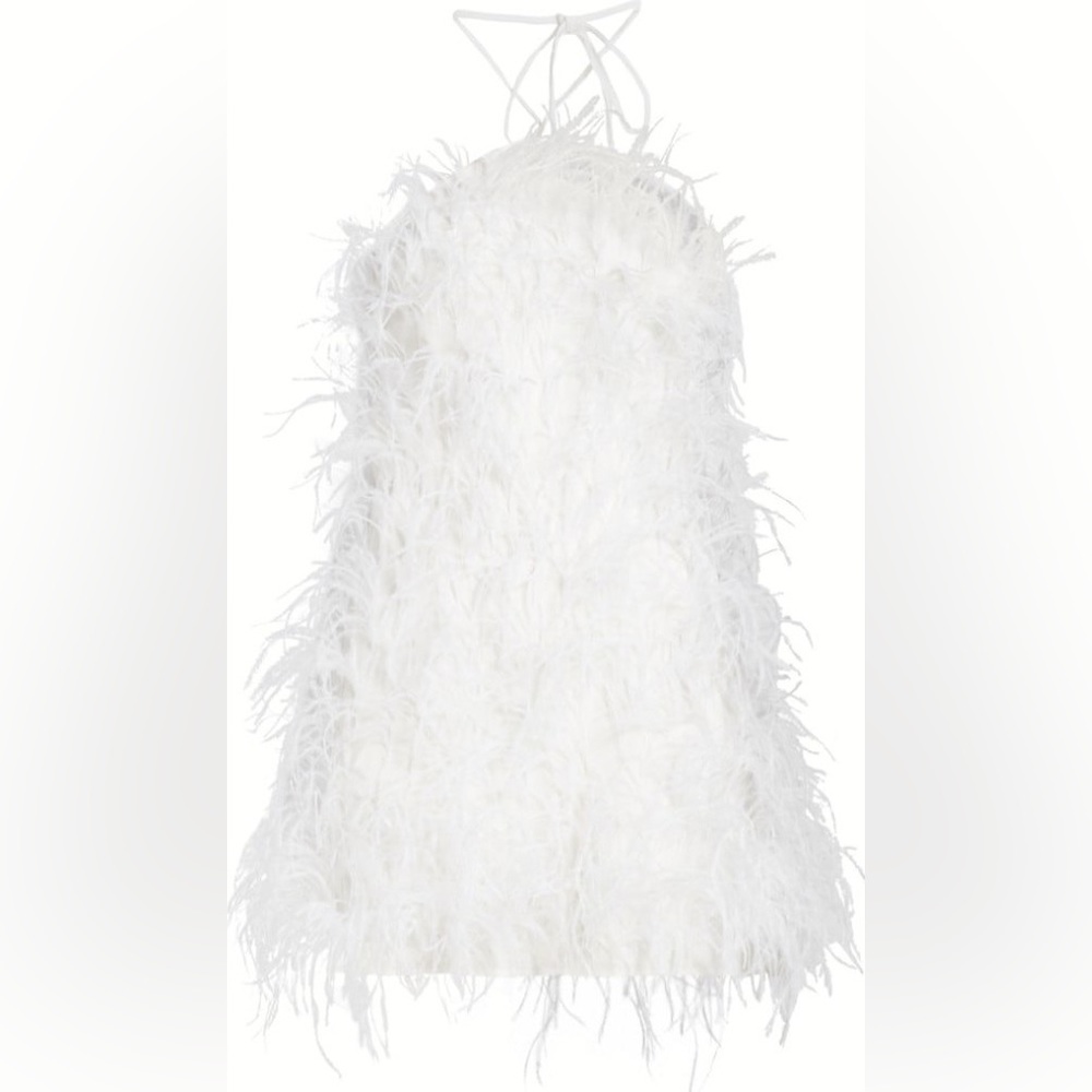 Cult Gaia Vale Feather Mini Dress